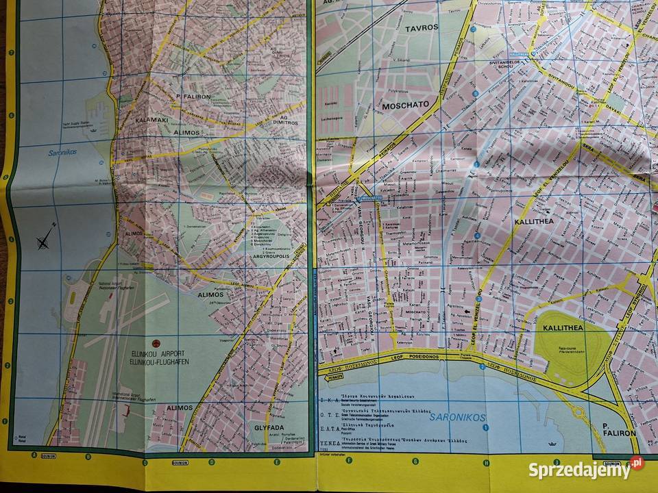 Athen Ateny plan miasta 112 000 małopolskie Kraków