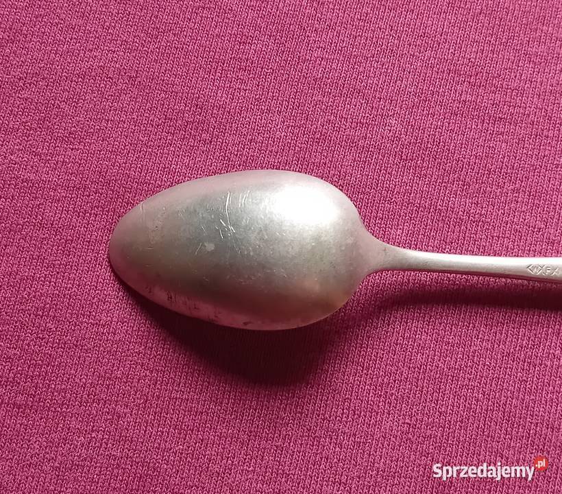 Platerowana łyżeczka pierwsza połowa XX w wielkopolskie