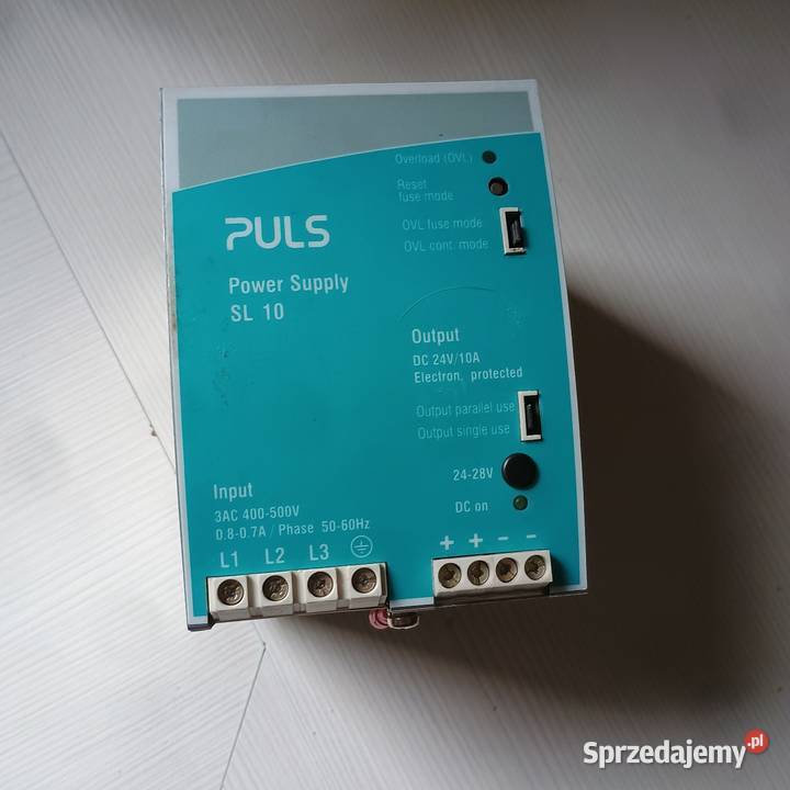 Zasilacz 24V 10A Puls Power Supply SL10 PLC lubelskie Lubartów