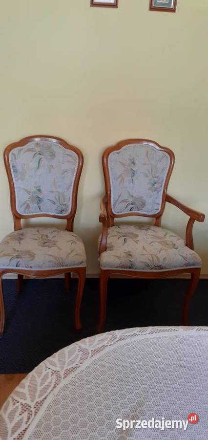 Stół z krzesłami w stylu Ludwikowskim 73cm Chełmno