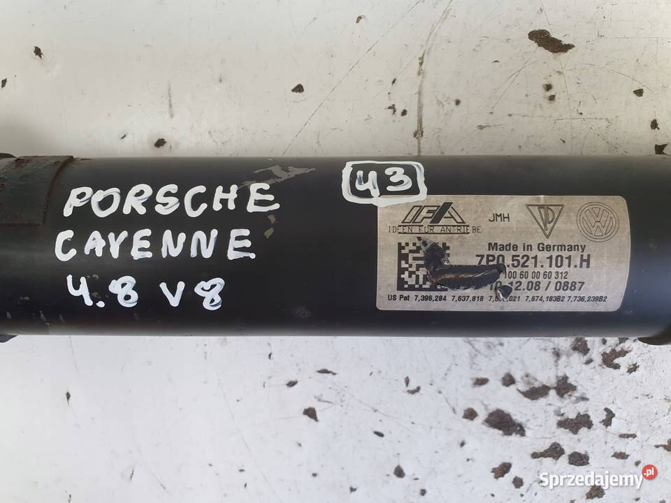 Porsche Cayenne II 30 D PRZEDNI WAŁ NAPĘDOWY
