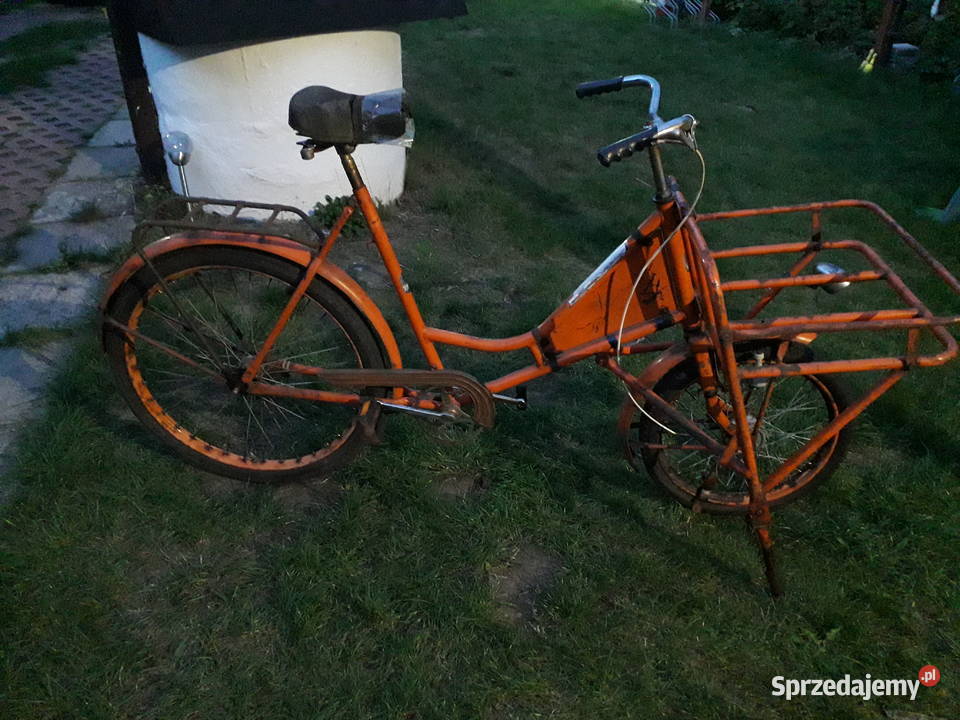 Zabytkowy rzadki cargo rower Falter transportowy Warszawa sprzedam