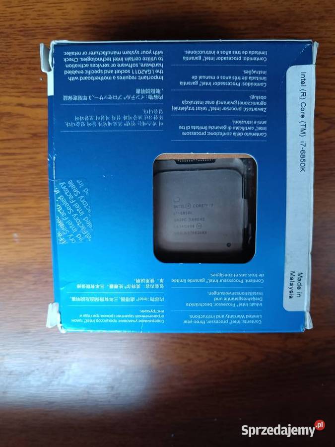 Sprzedam Procesor Intel i 7 6850K Socket 20113 Procesory Procesory Kaszewice-Kolonia