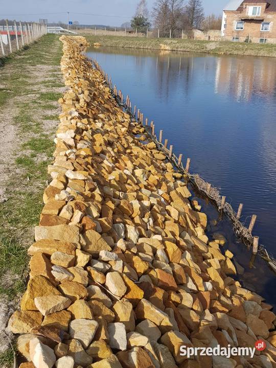 Kamień kruszywo na skarpy stawu 100300 mm Radomsko