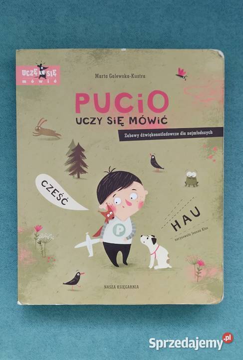 Książka "Pucio uczy się mówić" pomoc logopedyczna dla najmło
