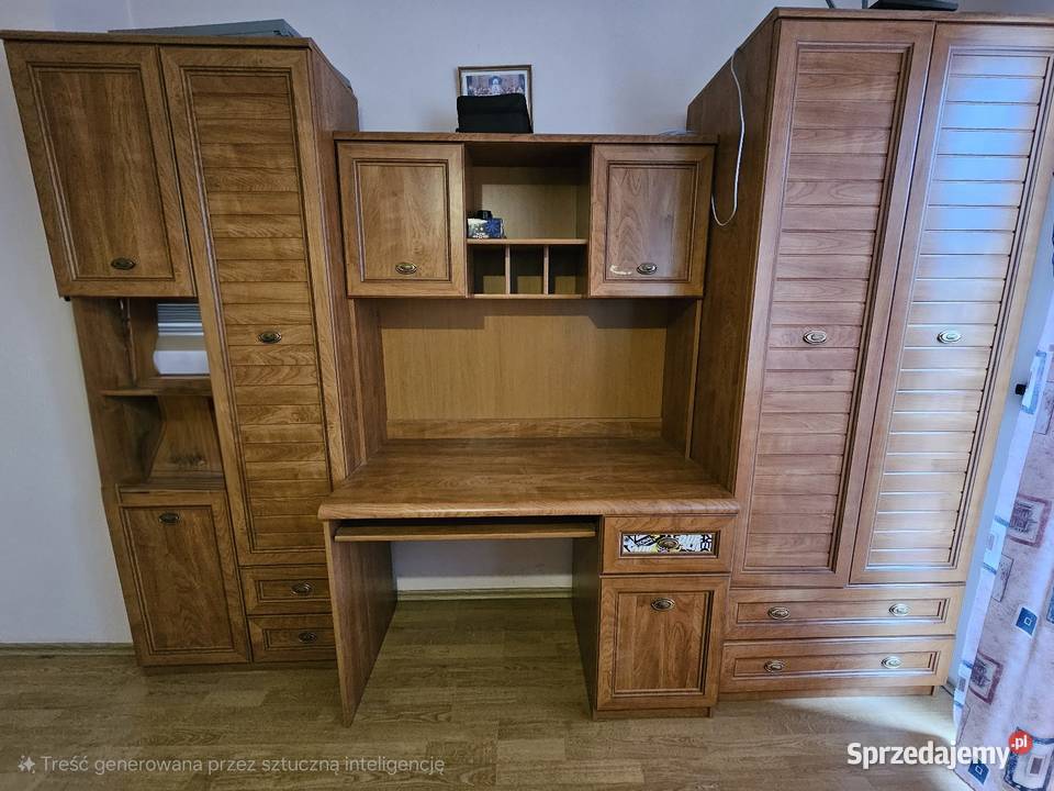 Meblościanka z biurkiem Meblościanki Lubenia sprzedam