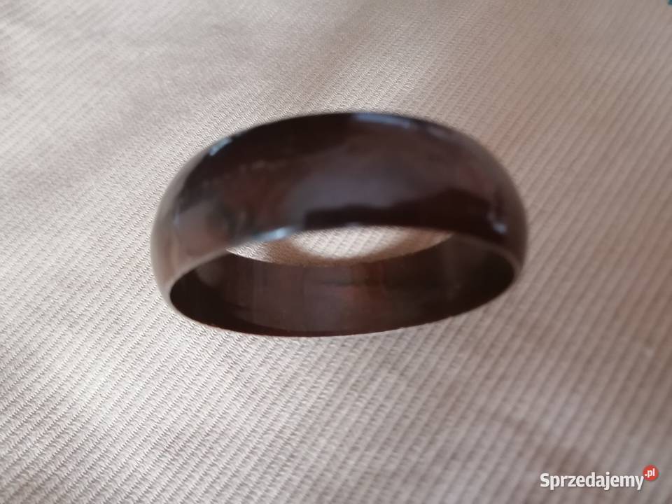 Bransoletka plastikowa brązowagładka Łódź