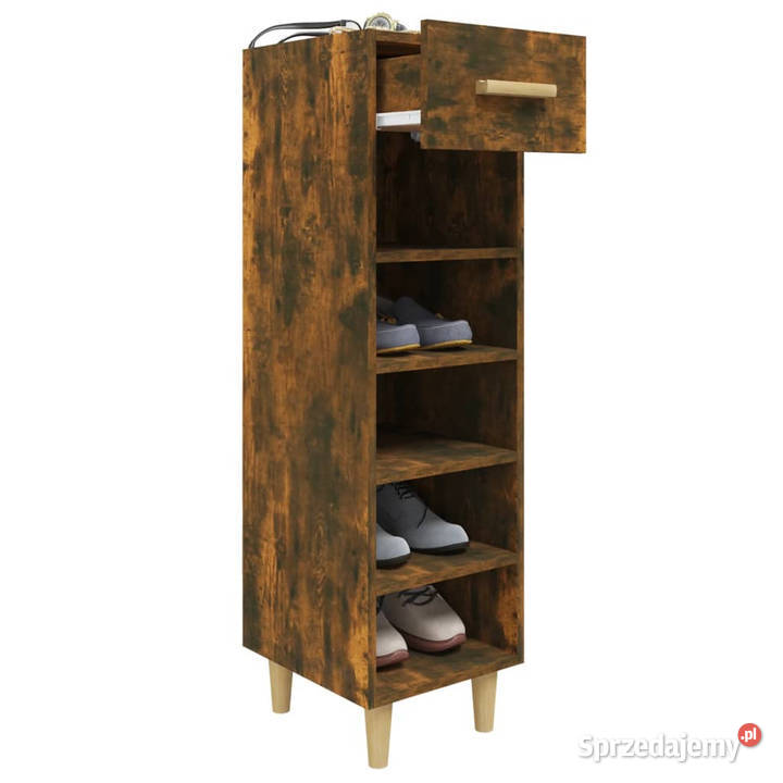 Szafka na buty przydymiony dąb 30x35x105 Na buty Szafki Warszawa