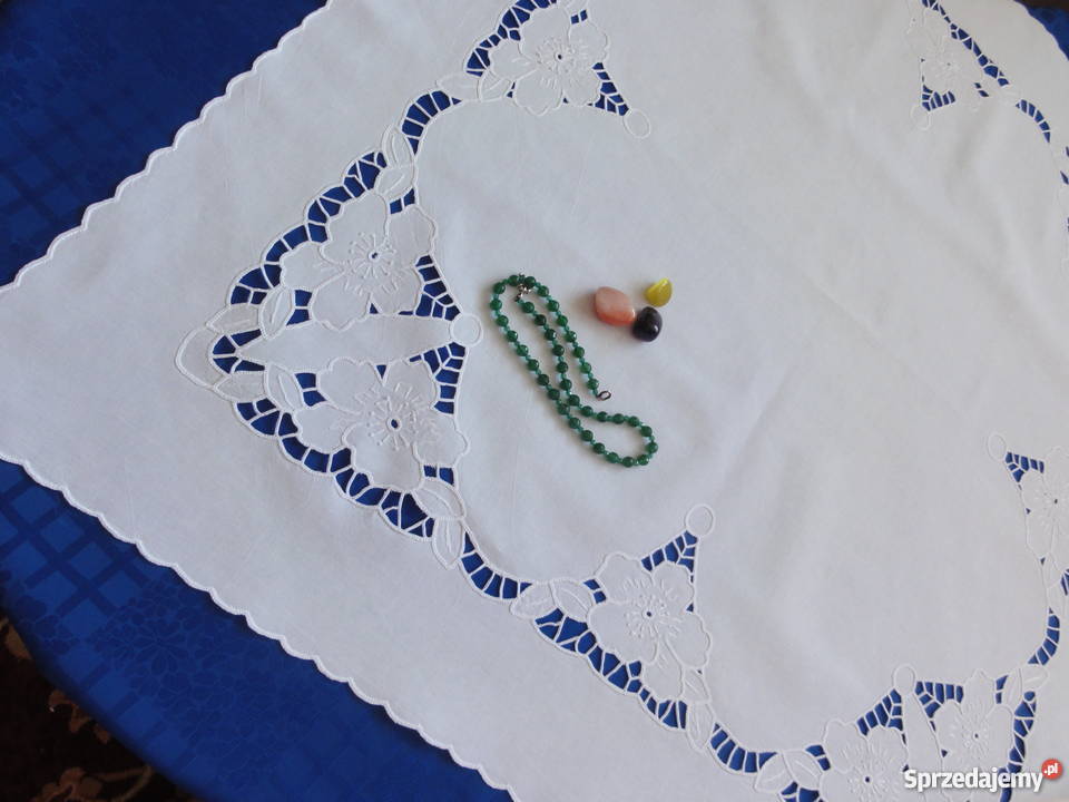 Serwety i serwetki komplety robione ręcznie haft