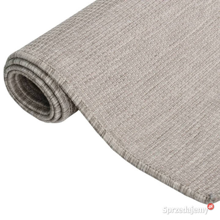 Dywan zewnętrzny o płaskim splocie 120x170 taupe mazowieckie Warszawa sprzedam