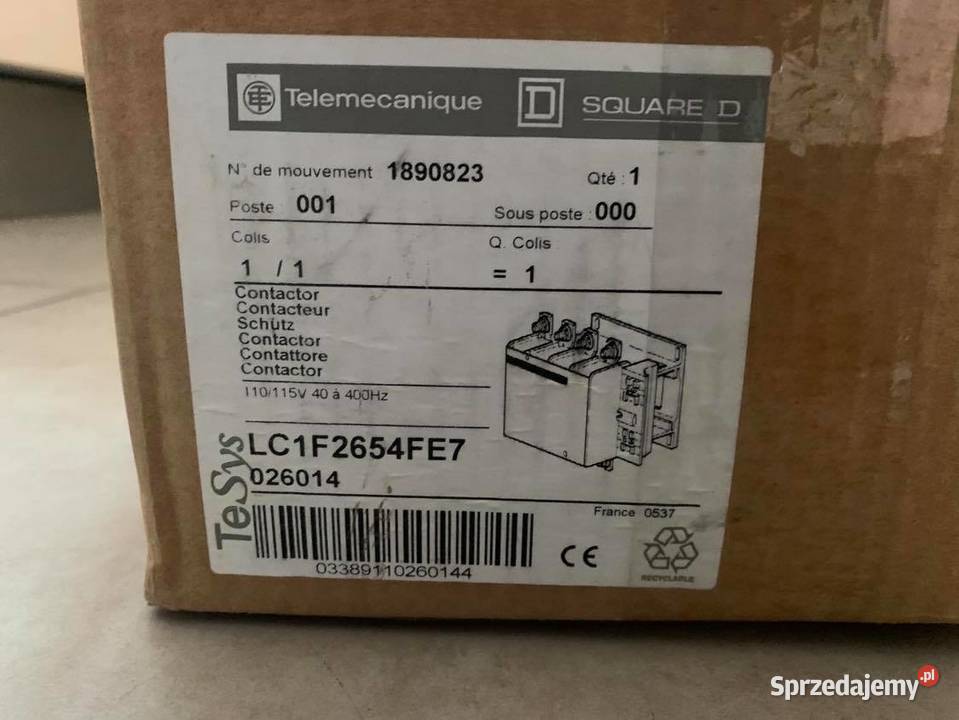 Telemecanique Contactor LC1 F265P74FE7 Warszawa sprzedam