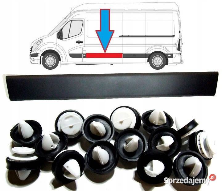 LISTWA DRZWI BOCZNA DŁUGA LEWA RENAULT MASTER Listwy i nakładki Głogów