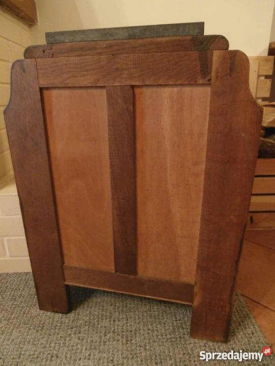 Szafka nocna dębowa w stylu art deco z Antyki, Sztuka, Kolekcje Wrocław sprzedam