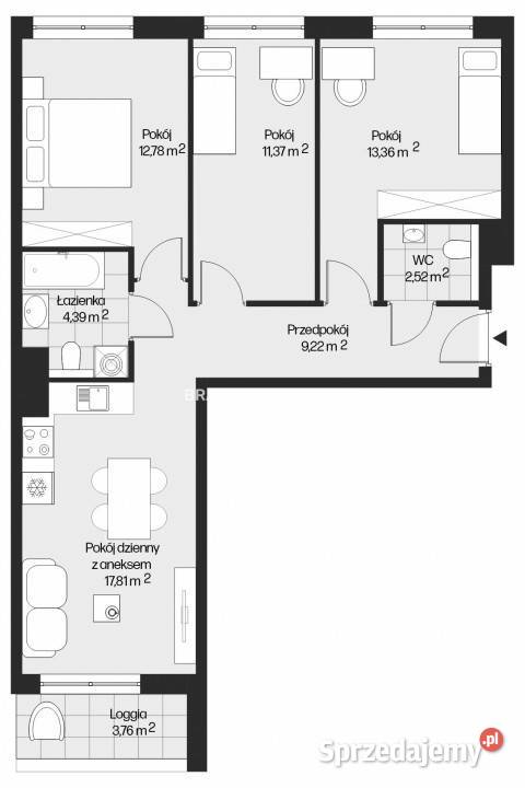 sprzedaży mieszkania Kraków 7145m2 4 pokoje