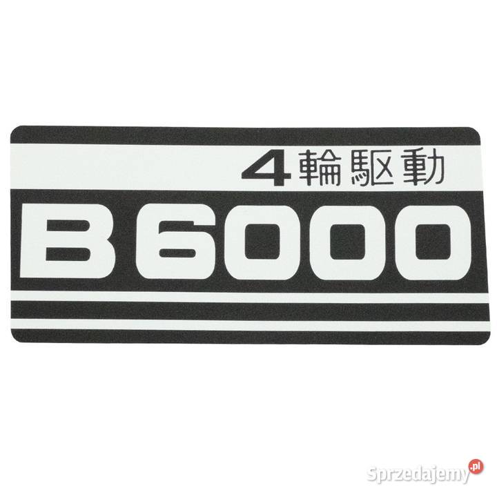 Naklejki Kubota B6000 Tajęcina
