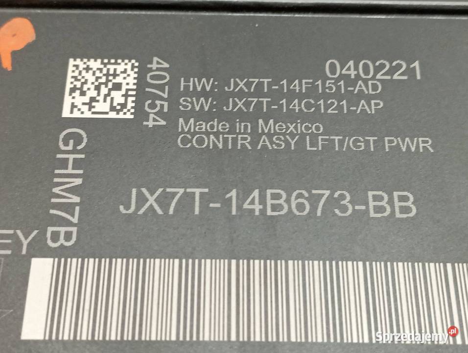 MODUŁ KLAPY BAGAŻNIKA JX7T14B673BB Lincoln