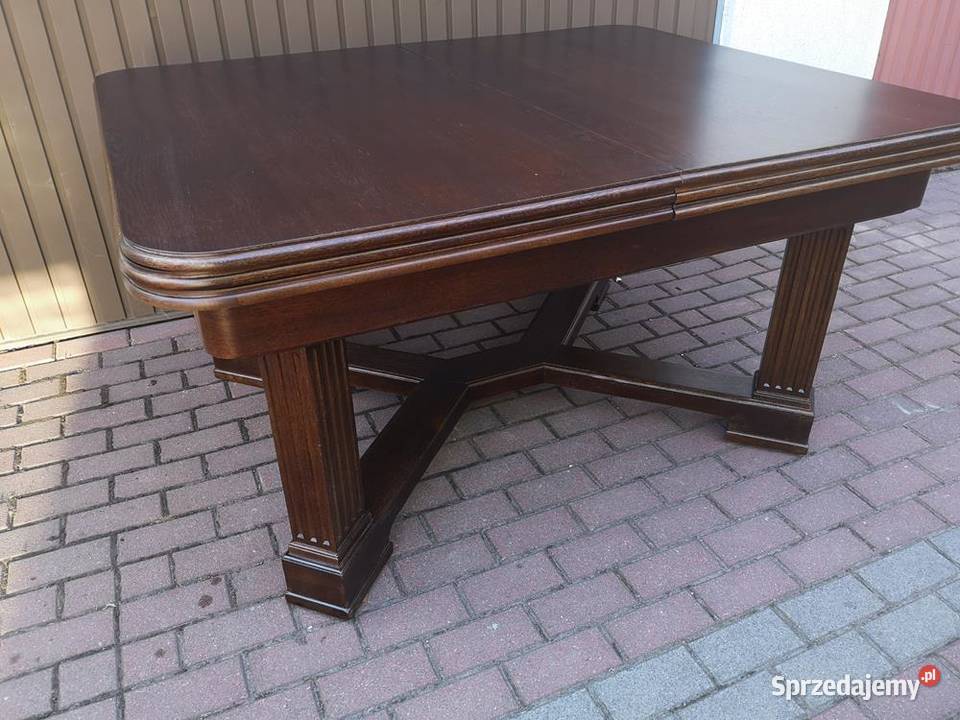 Stół Dębowy Duży Zgrabny 428 Antyk Stary