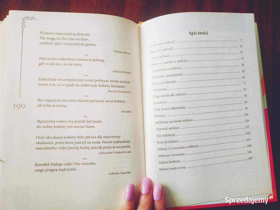 Seria Skarbiec aforyzmów Perły miłości Red Nacz twarda dolnośląskie Wrocław sprzedam