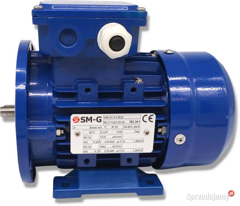Silnik z Kołnierzem 025kW 230V 1370obr 3FAZOWY Solec Kujawski