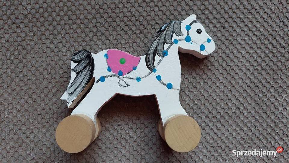 konik drewniany malowany Figurki Kraków