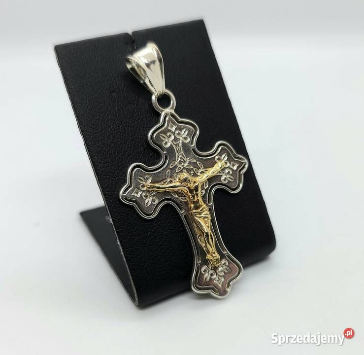 Nowa srebrna zawieszka próby 925 518g krzyżyk Wisiorki Elbląg
