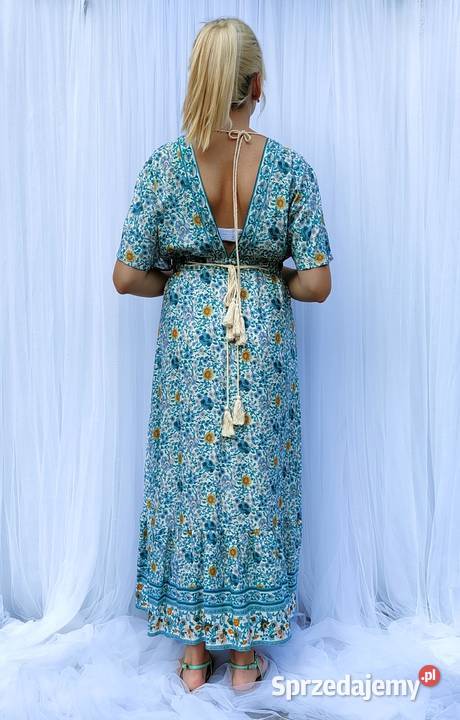 Sukienka boho S 36 M 38 bohemian hippie etno na