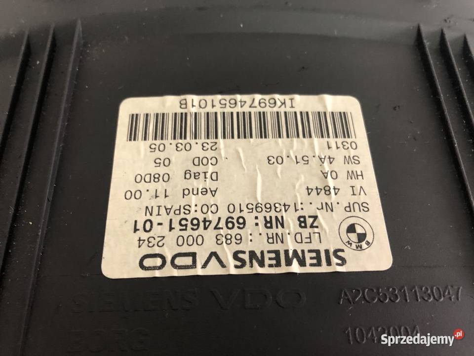 LICZNIK ZEGARY 6974651 BMW E90 20B