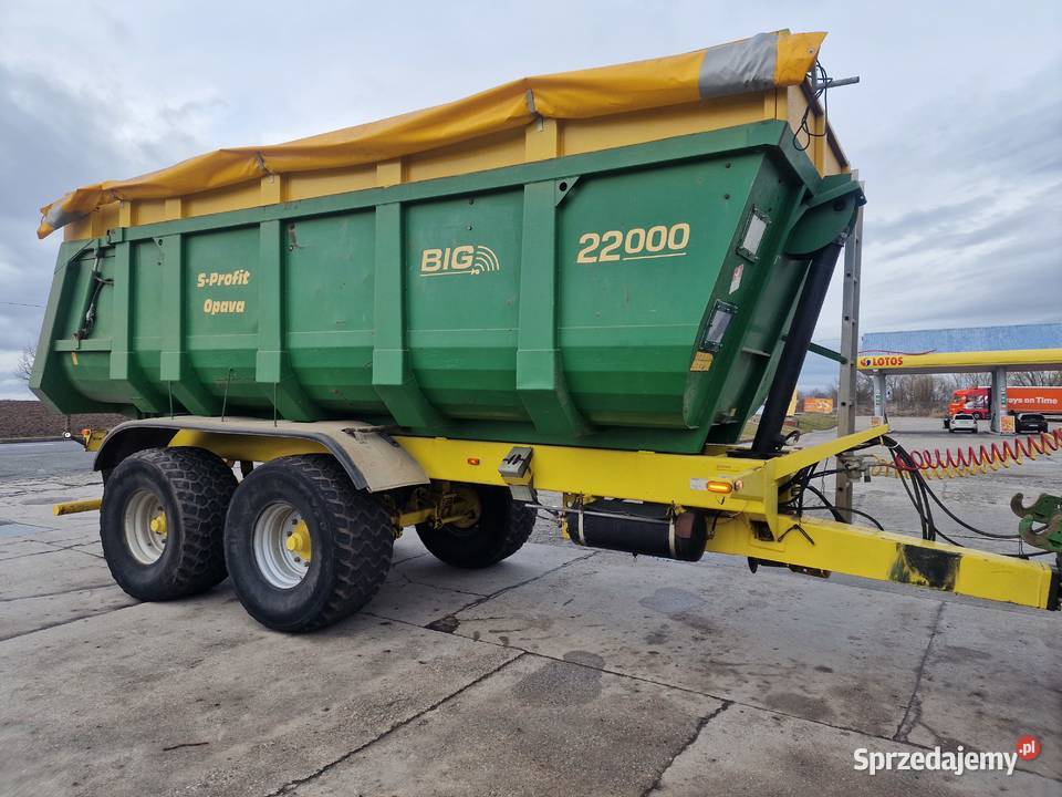 Przyczepa rolnicza tandem pronar vaia jeantil 22t Skrętna oś 2010r skorupa