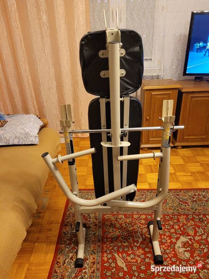 Ławeczka do wyciskania ze stojakami na gryf Lublin sprzedam