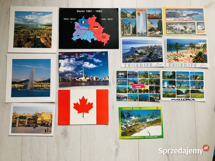 Kartki pocztowe pocztówki kolekcje zagranica Łódź sprzedam