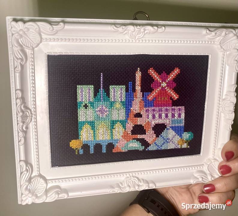 Zestaw haftowanych obrazków świętokrzyskie sprzedam