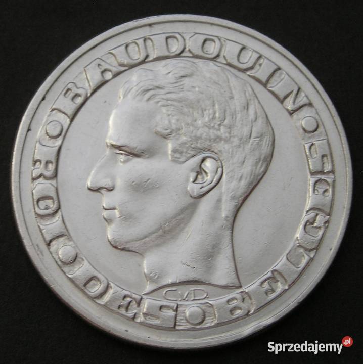 BELGIA 50 FRANKÓW 1958 SREBRO Antyki, Sztuka, Kolekcje Łódź