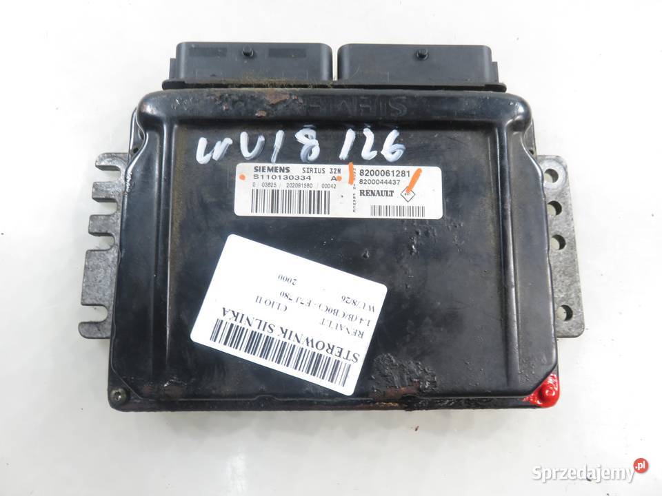 STEROWNIK RENAULT CLIO II 14 8200061281 małopolskie