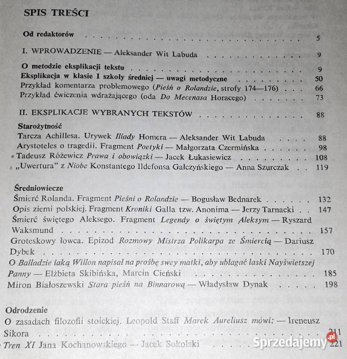 Lekcje czytania Eksplikacje literackie cz 1 lubelskie Chełm