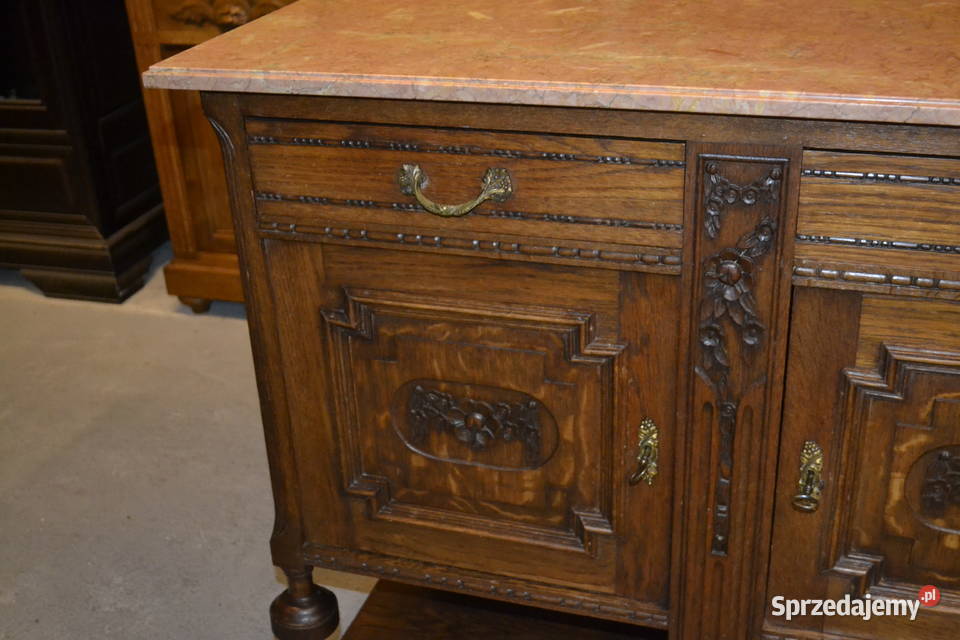komoda eklektyczna dąb Antyki Będzin