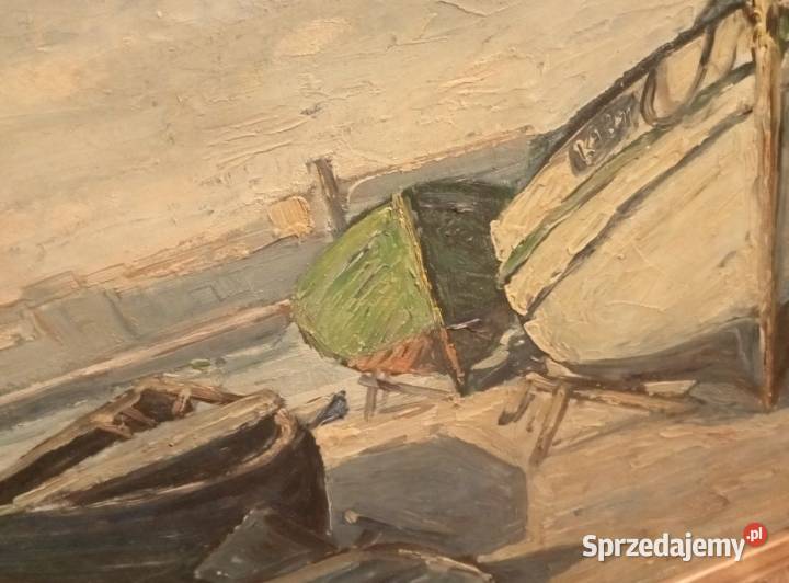 Marina Obraz olejny sygnowany do XXw Sygnatura Malarstwo Grójec
