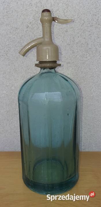 Szklany syfon do wody sodowej PRL mazowieckie Warszawa