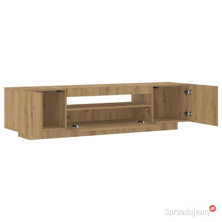 Szafka pod TV z oświetleniem LED dąb artisan Warszawa
