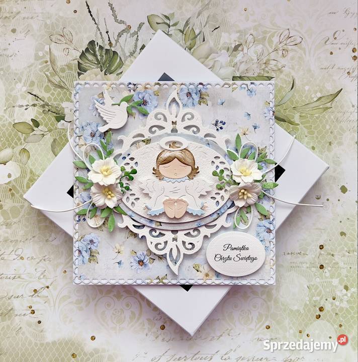 Kartka na chrzest personalizowana ręcznie Mielec