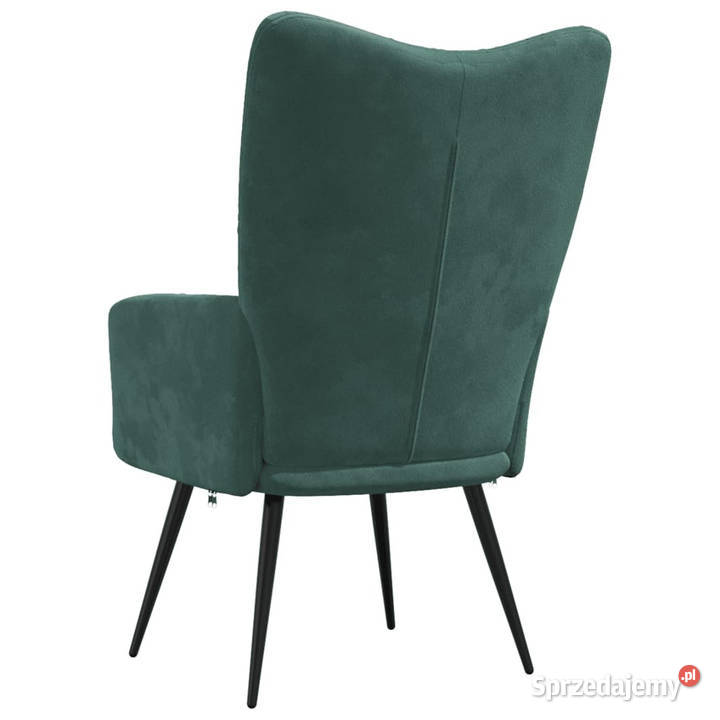 Fotel ciemnozielony obity aksamitem WM328075 Warszawa