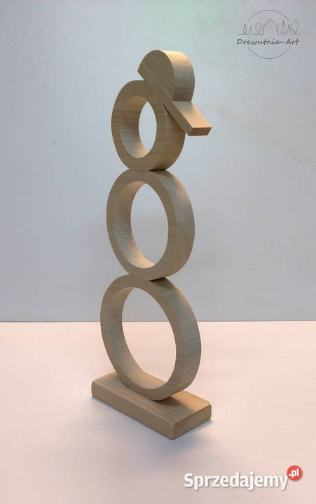 Bałwan drewniana baza do ozdabiania wysokość 35 Warszawa