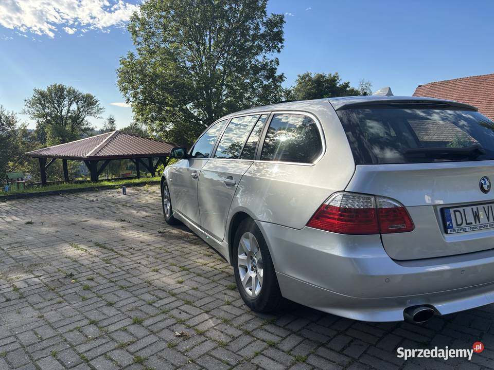 BMW E61 520d 2007r aluminiowe felgi Seria 5 dolnośląskie Gryfów Śląski