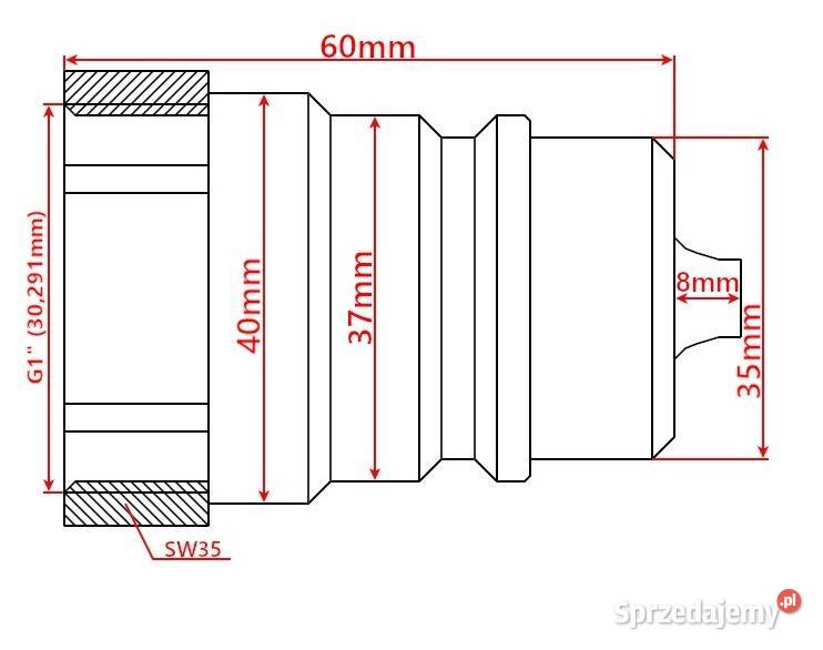 Szybkozłącze Hydrauliczne EURO WTYCZKA GW WEW 1