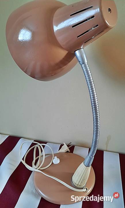 Lampa na biurko z lat PRL Ostrów Wielkopolski