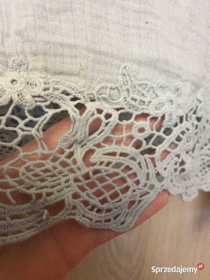 Delikatna bladoniebieska bluzka Zara rozmiar mex niebieski sprzedam