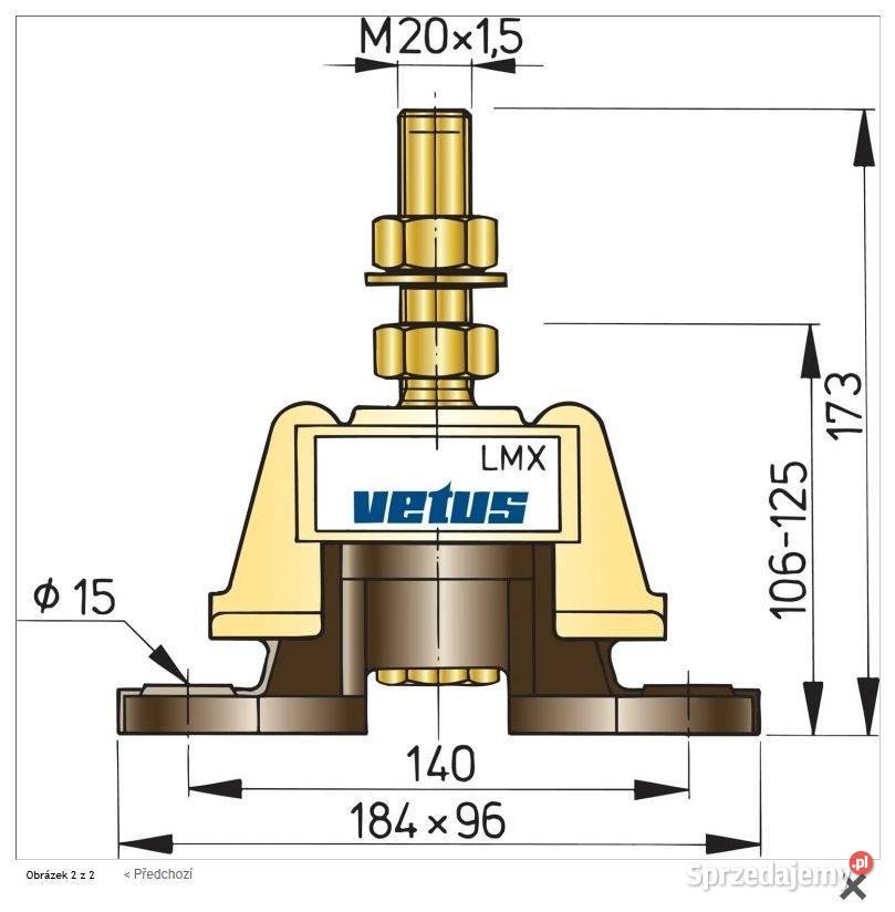 Poduszki pod silnik Vetus LMX210 4 Kraków sprzedam