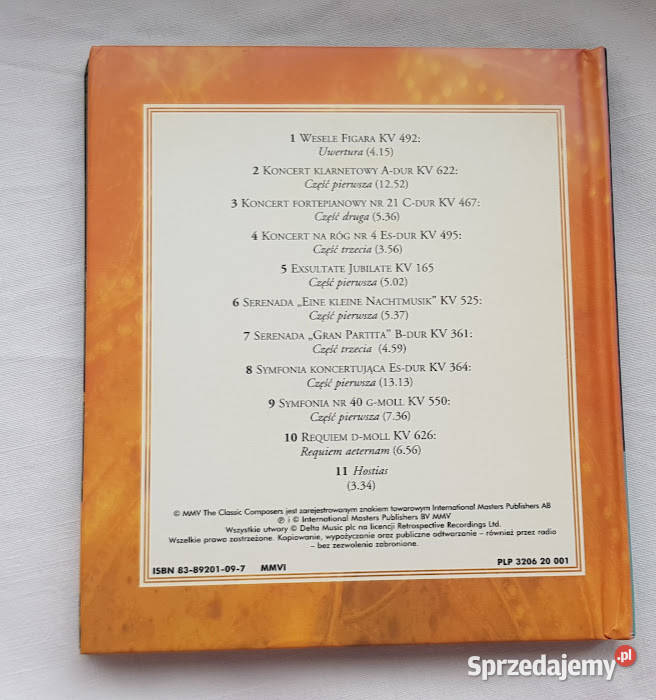 3 sztuki płyta CD Mozart Mistrzowskie Dzieła Zielona Góra