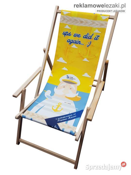 Leżaki promocyjne z logo idealne jako reklama drewno Meble ogrodowe mazowieckie