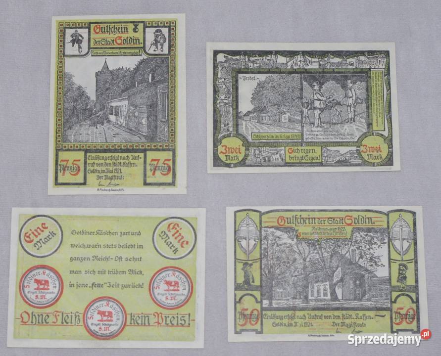 Notgeldy Myślibórz 1921r Płock