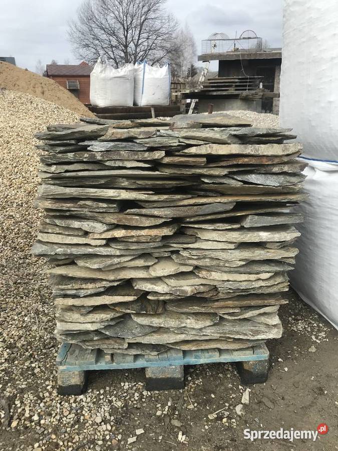 ŁUPEK SZAROGŁAZOWY Kamień na Elewację do Ogrodu Warszawa sprzedam